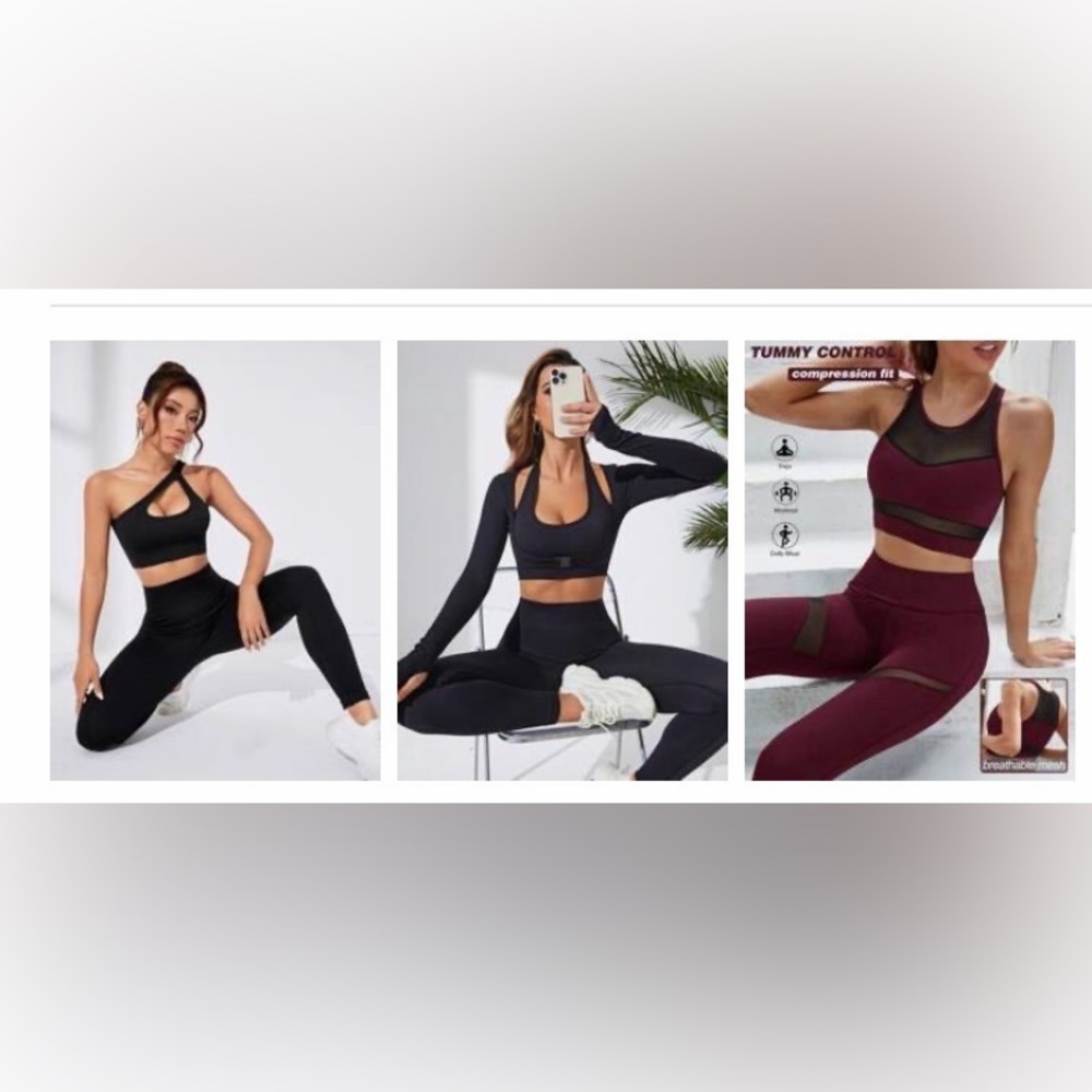 Black Cutout Long Sleeve Sports Crop Top